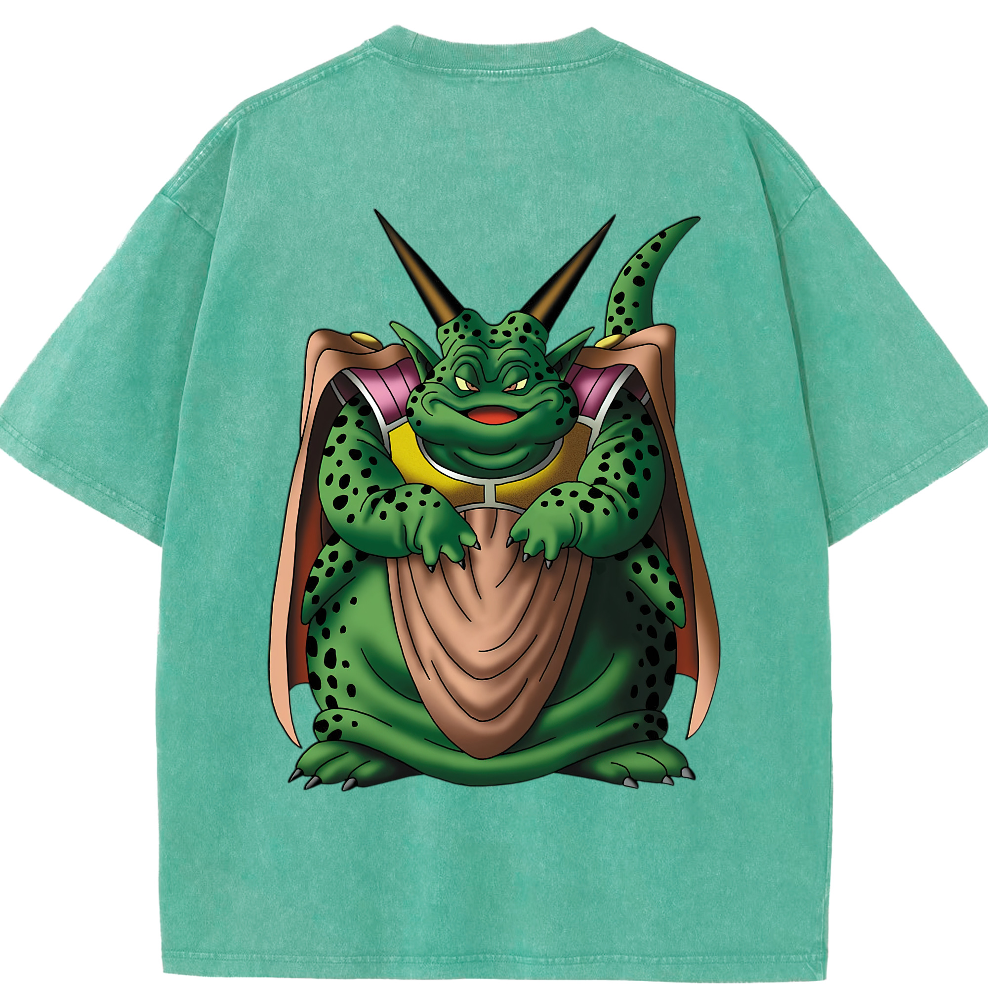 （画像用） ドラゴンクエスト Doragon Kuesuto Dragon Quest 綿100% ヴィンテージ風 半袖Tシャツ（背面プリント）